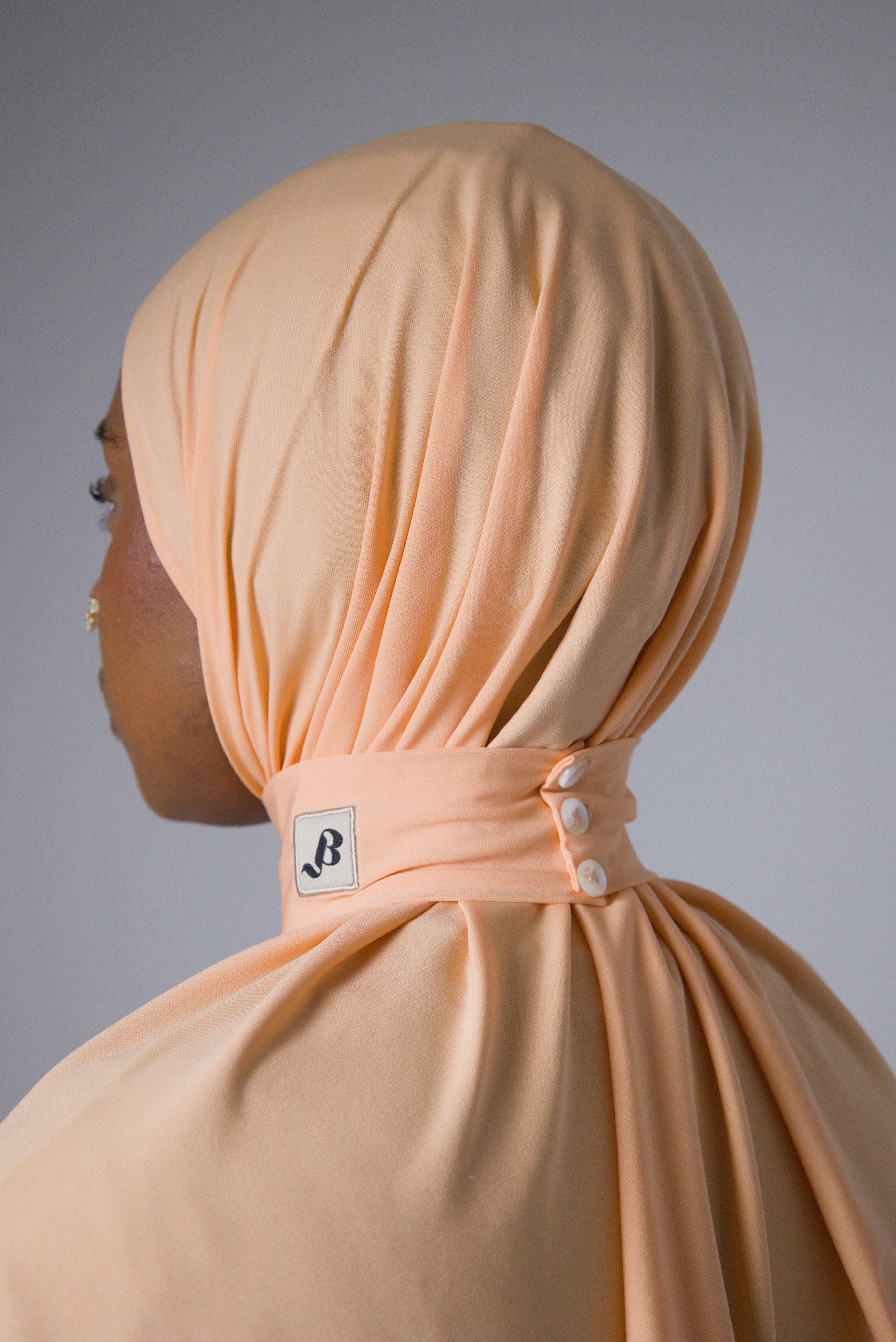 HIJAB CAGOULE | JERSEY PREMIUM | Salmon