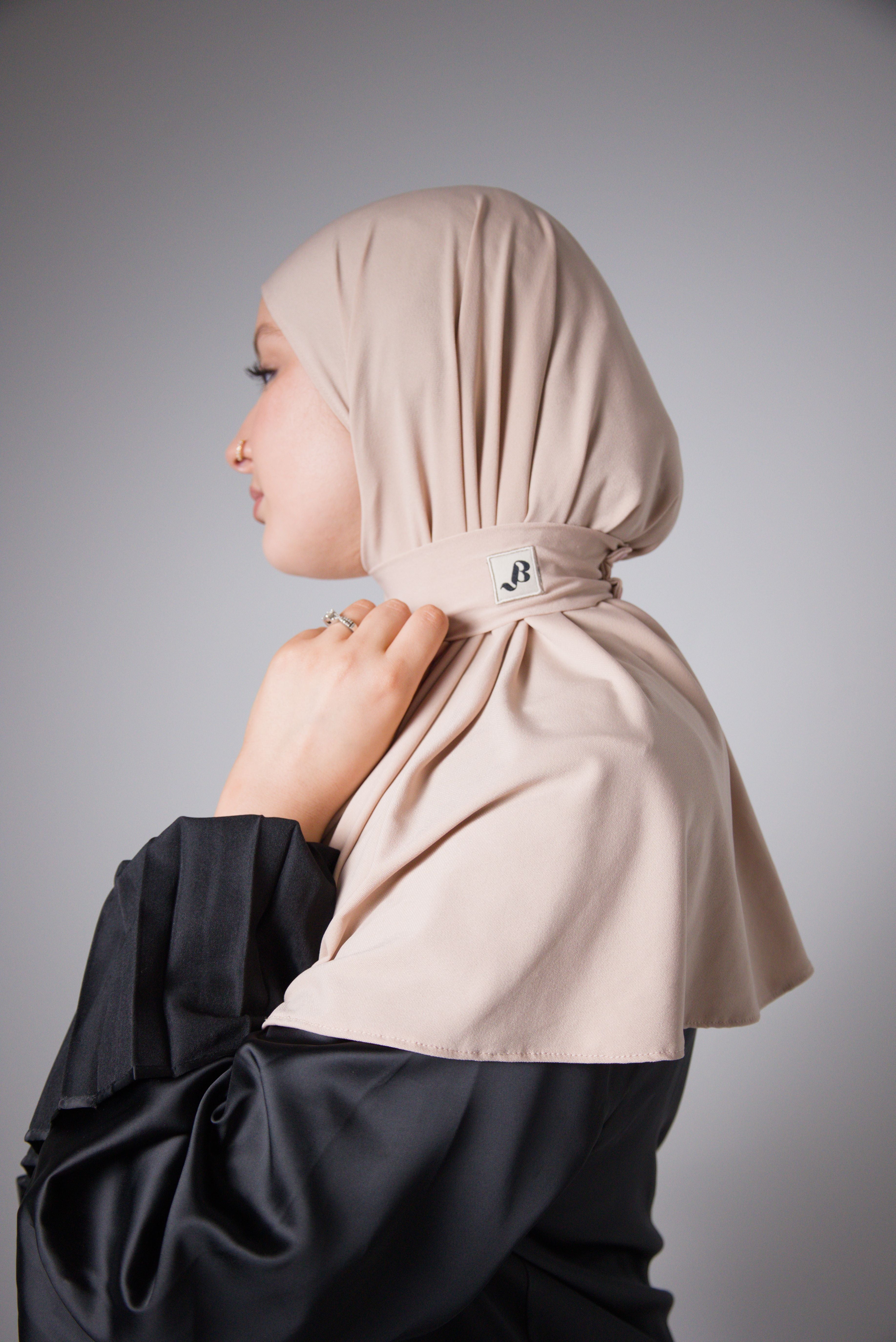 HIJAB CAGOULE | JERSEY PREMIUM | Sable Rose
