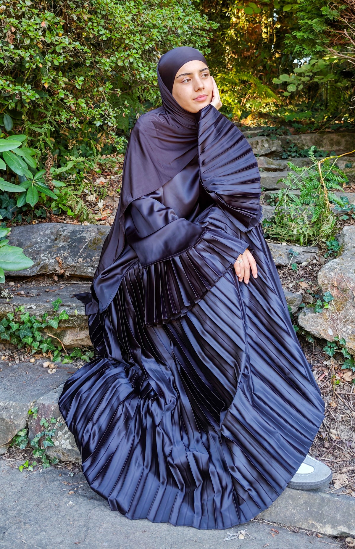 ROBE ABAYA PLISSÉE - AMIRA