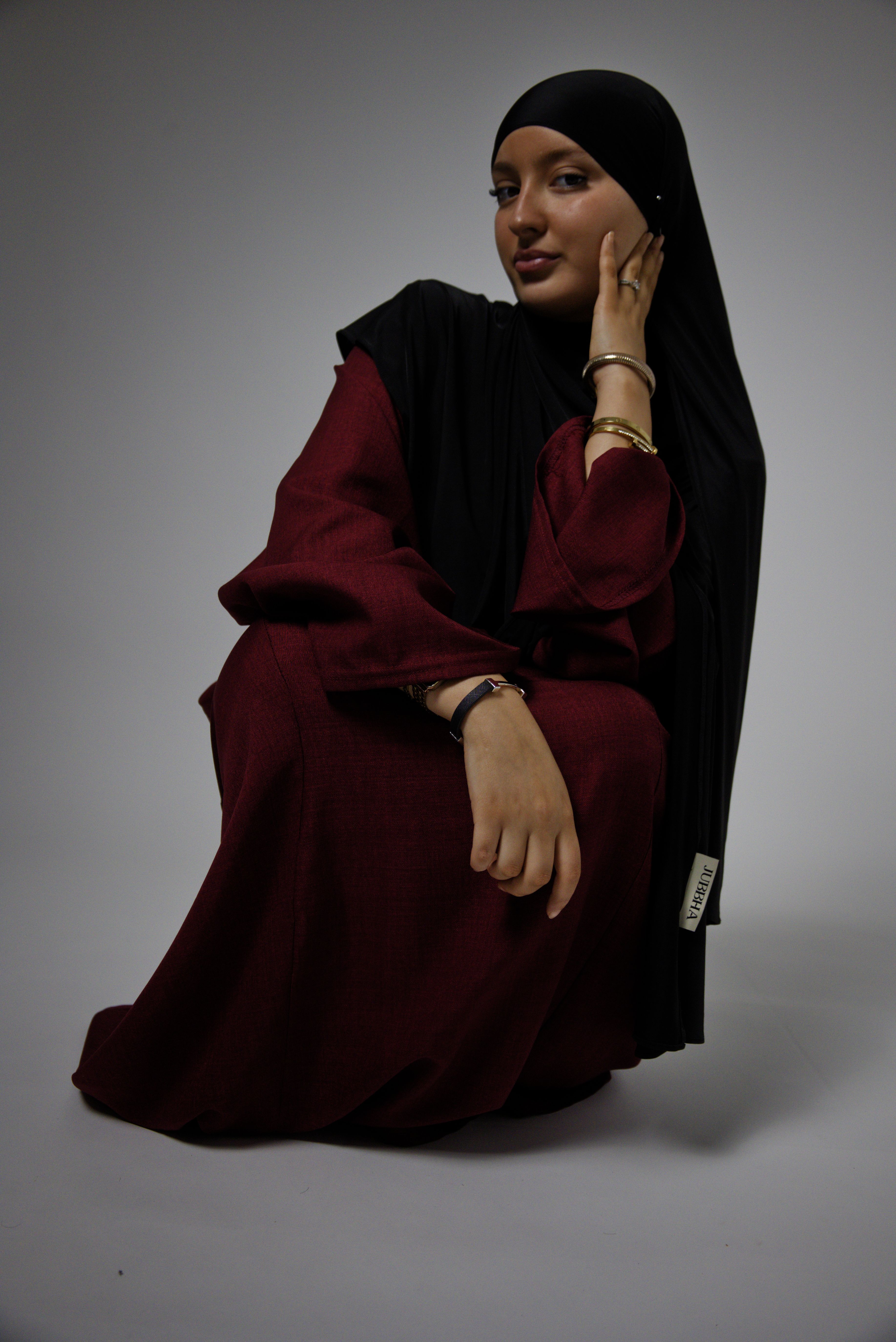 HIJAB | JERSEY LIQUID PREMIUM | Noir