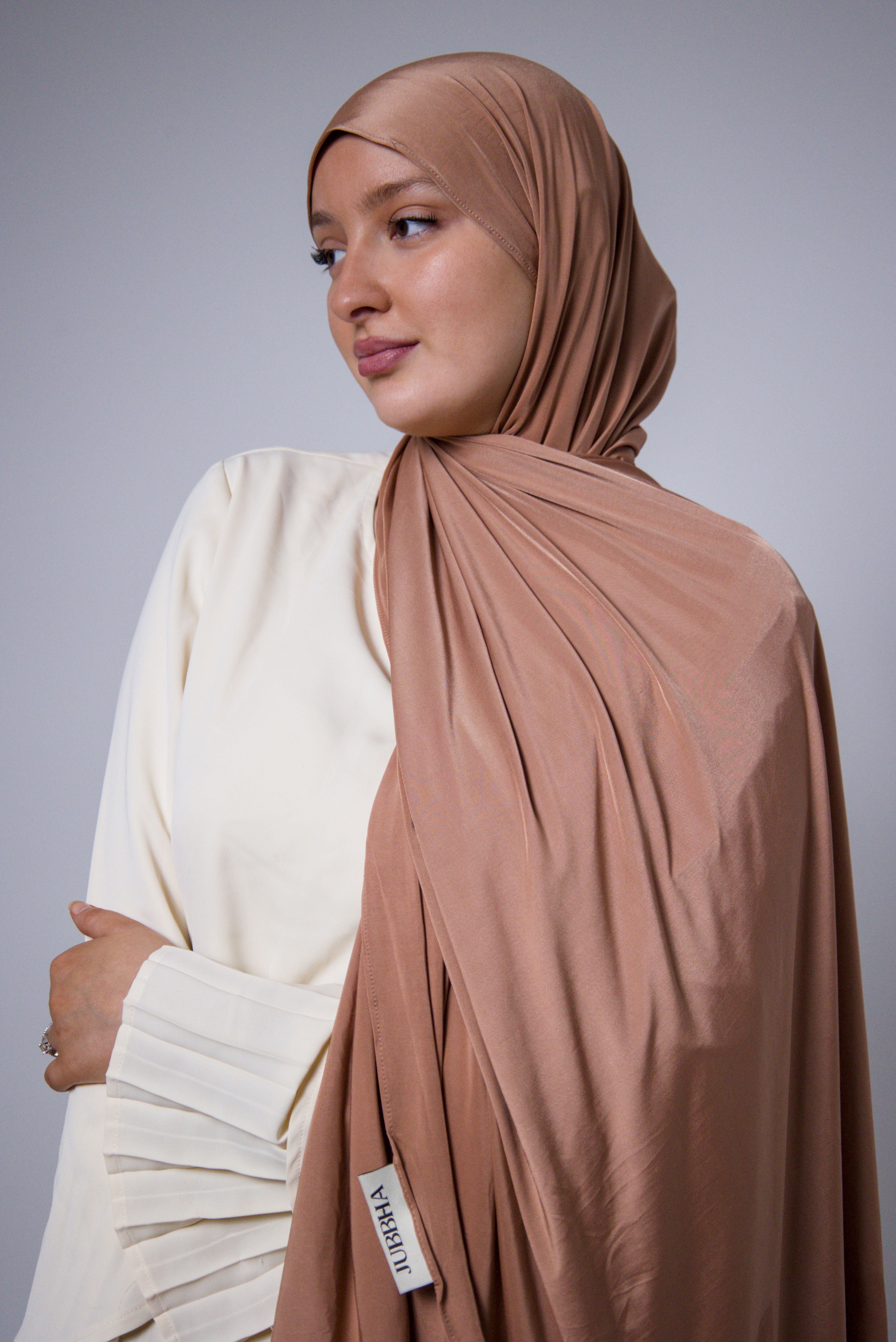 HIJAB  LIQUID | JERSEY PREMIUM | Mocha Mousse
