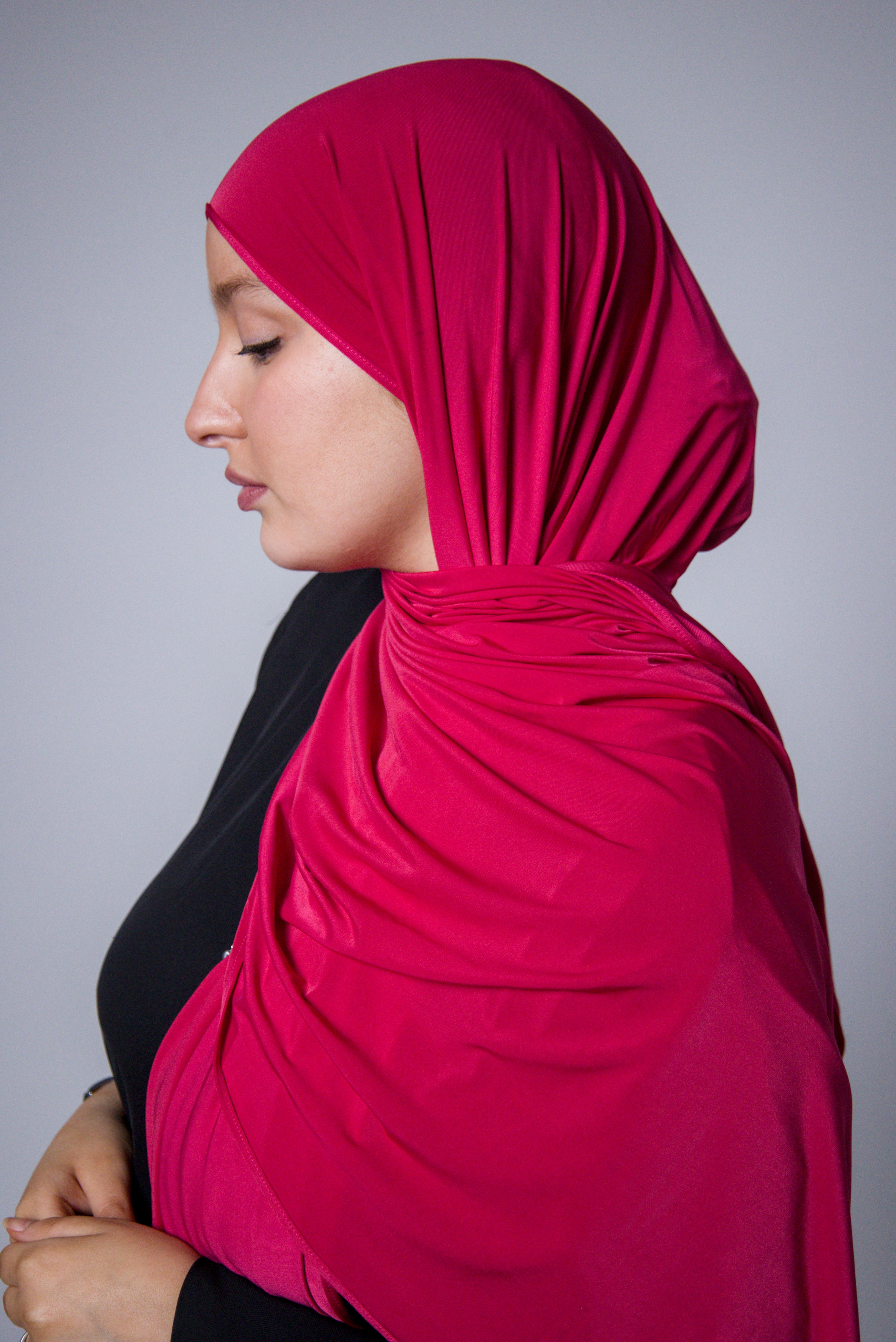 HIJAB LIQUID | JERSEY PREMIUM | Framboise