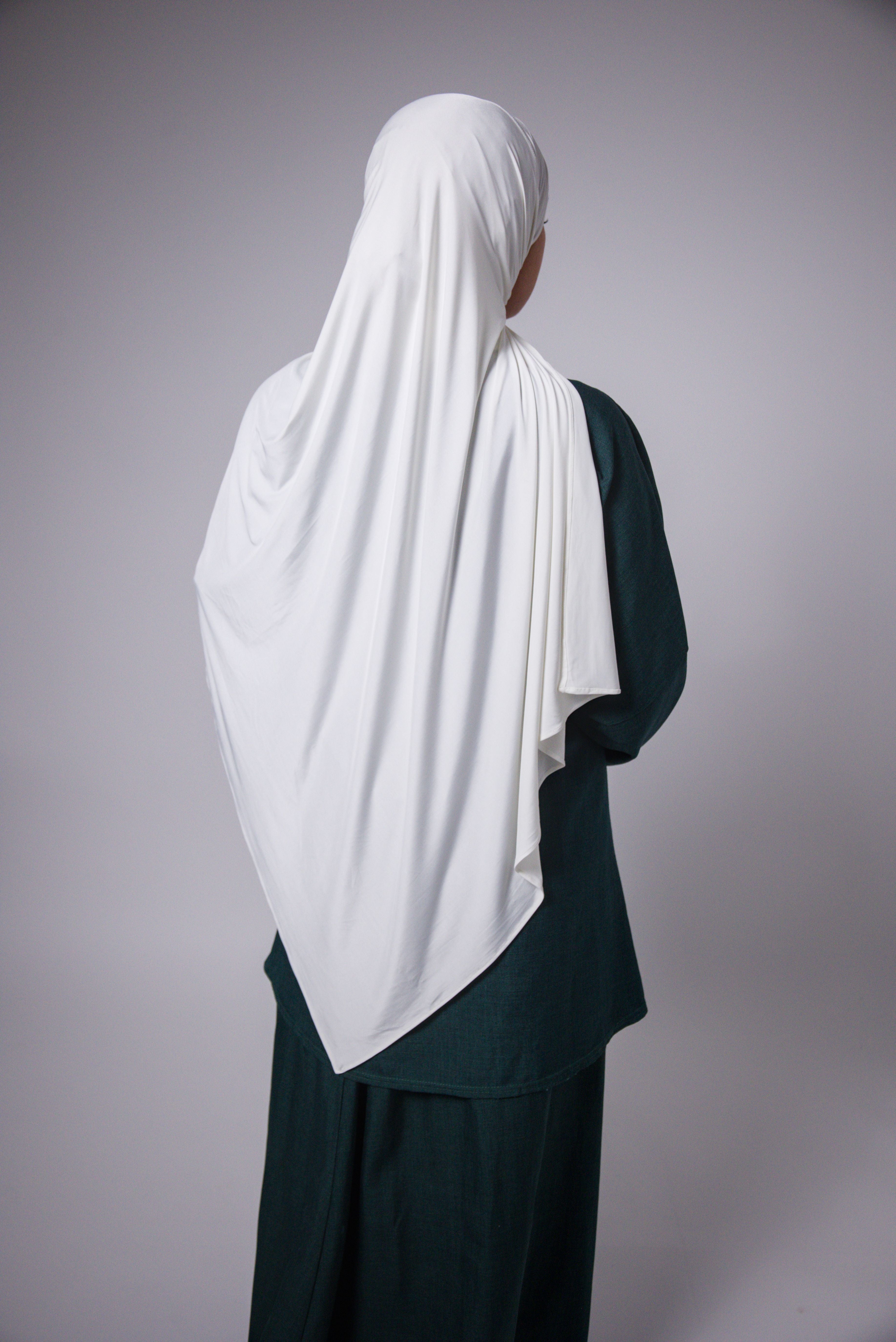 HIJAB  LIQUID | JERSEY PREMIUM | Blanc