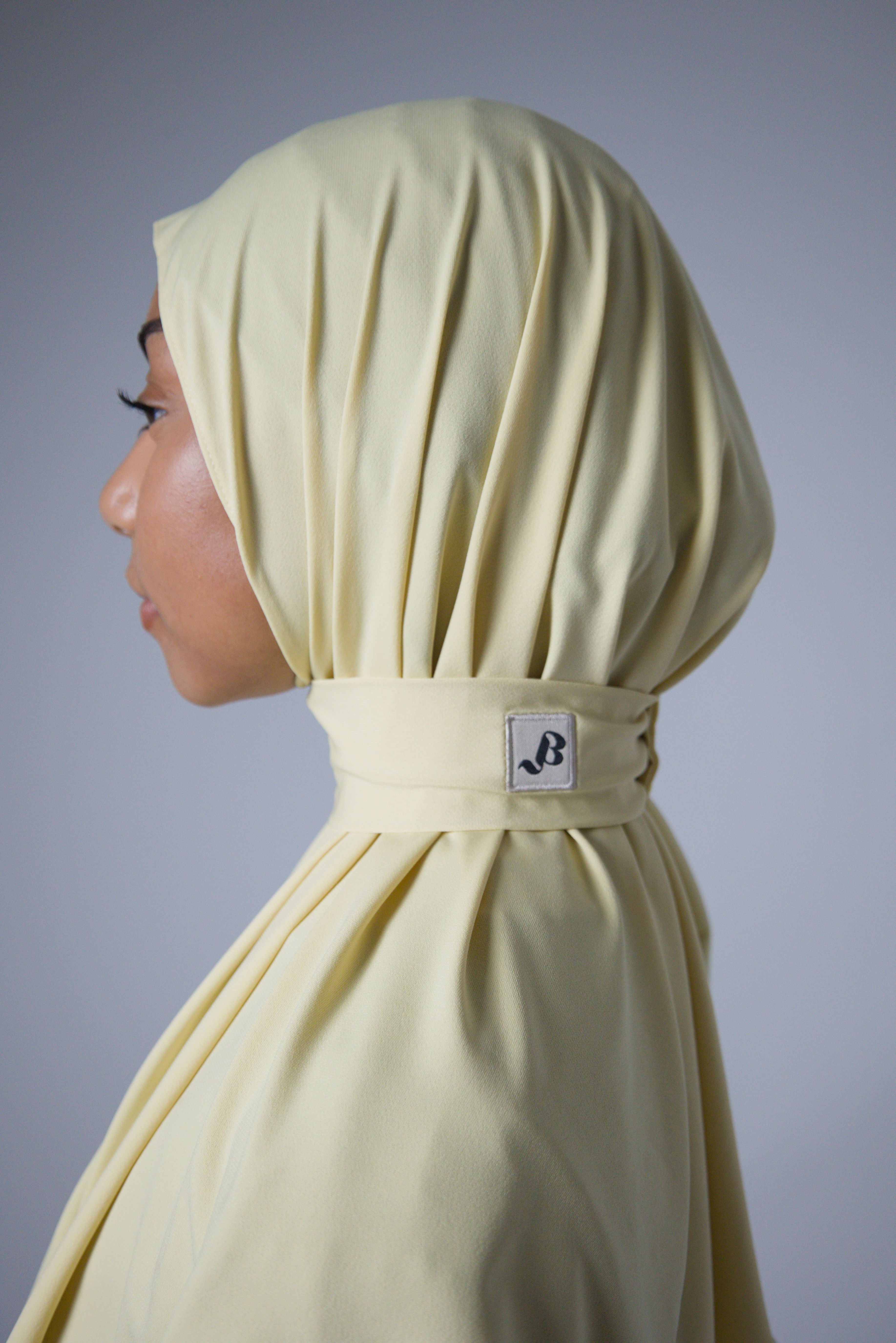 HIJAB CAGOULE | JERSEY PREMIUM | French Vanilla