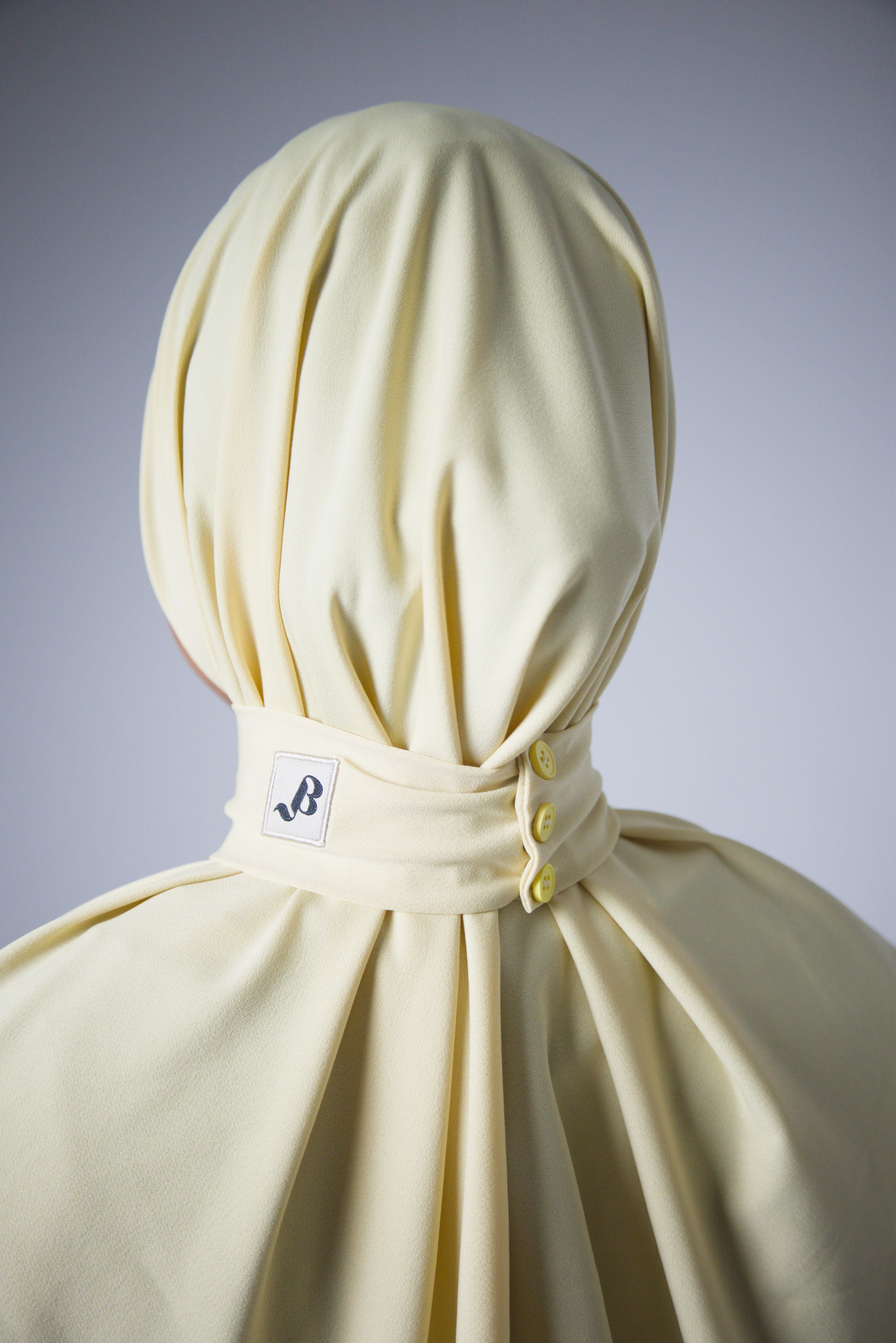 HIJAB CAGOULE | JERSEY PREMIUM | French Vanilla