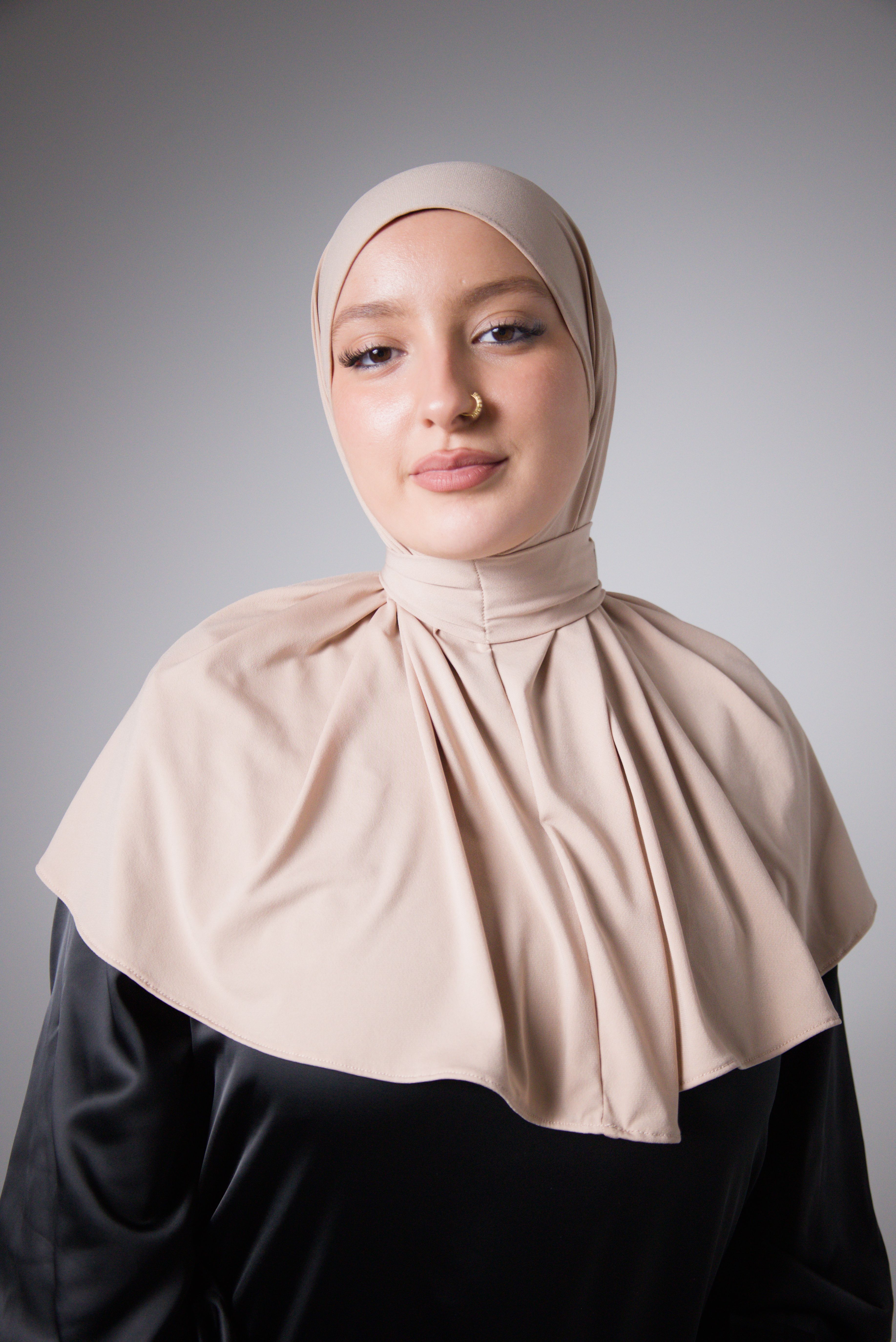 HIJAB CAGOULE | JERSEY PREMIUM | Sable Rose
