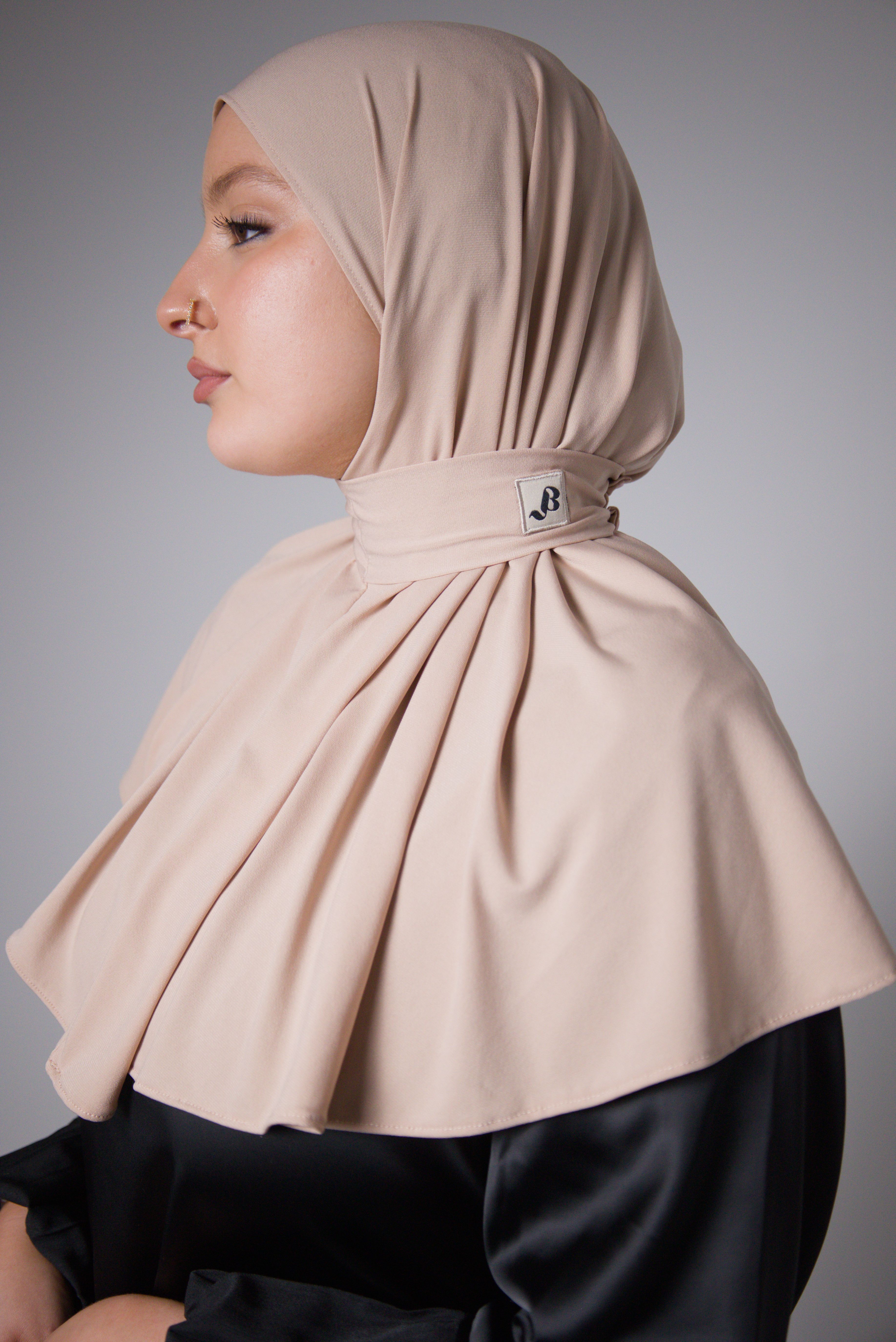 HIJAB CAGOULE | JERSEY PREMIUM | Sable Rose
